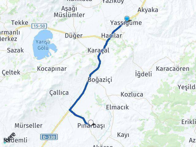 Yassıgüme Kemer Arası Kaç Km - Yol Tarifi