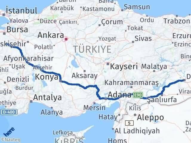 Harmancık Diyarbakır Arası Kaç Km - Yol Tarifi