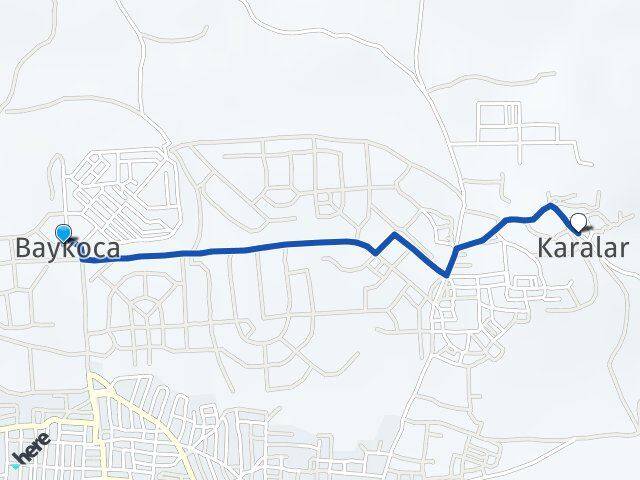 Baykoca Karalar Arası Kaç Km - Yol Tarifi