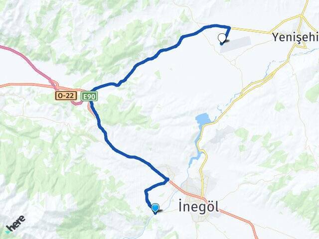Cerrah Yenişehir Havalimanı Arası Kaç Km - Yol Tarifi