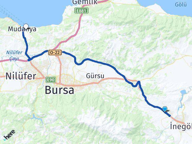 Yeniceköy Güzelyalı Burgaz Arası Kaç Km - Yol Tarifi
