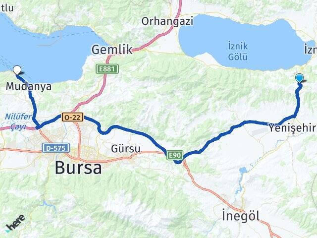 Derbent Budo Bursa Deniz Otobüsleri Arası Kaç Km - Yol Tarifi