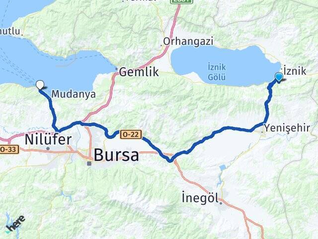 Dırazali Budo Bursa Deniz Otobüsleri Arası Kaç Km - Yol Tarifi