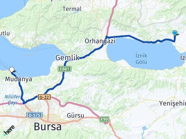 Orhaniye Budo Bursa Deniz Otobüsleri Arası Kaç Km - Yol Tarifi