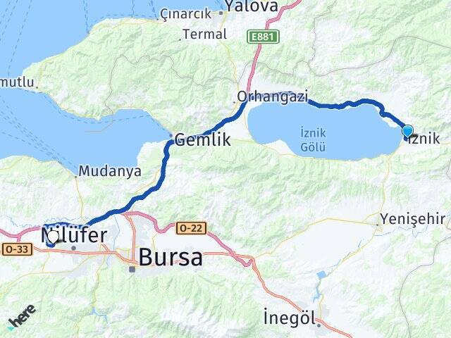 Yeni Bursa Uludağ Üniversitesi Arası Kaç Km - Yol Tarifi