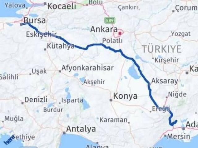 Bursa Karaisalı Arası Kaç Km - Yol Tarifi