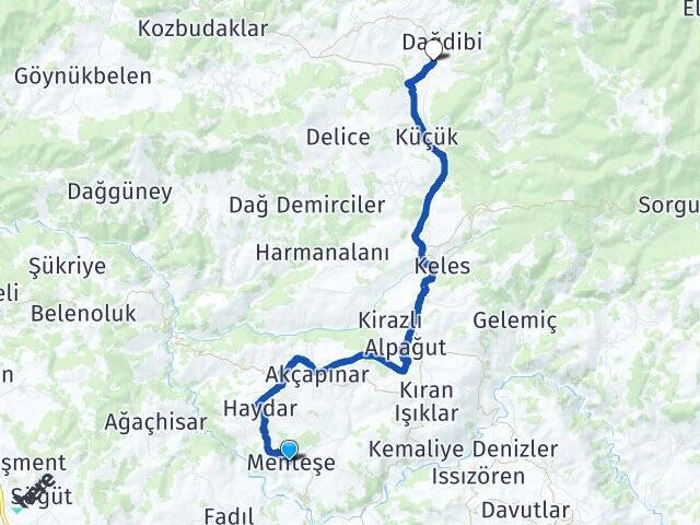 Menteşe Pınarcık Arası Kaç Km - Yol Tarifi