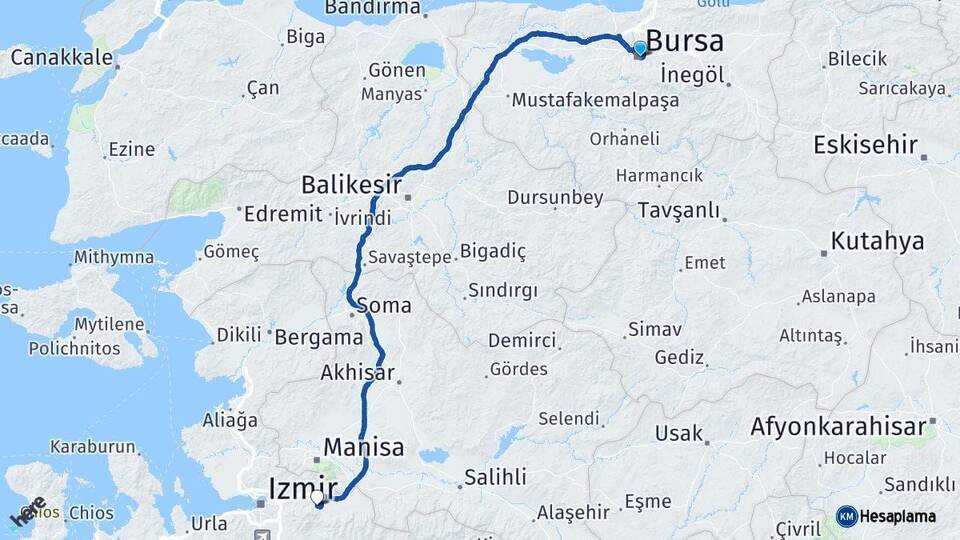 Bursa Kemalpaşa Arası Kaç Km - Yol Tarifi