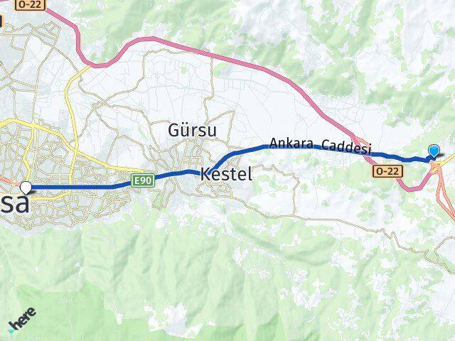 Turanköy Yıldırım Arası Kaç Km - Yol Tarifi