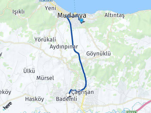 Güzelyalı Burgaz Bademli Arası Kaç Km - Yol Tarifi