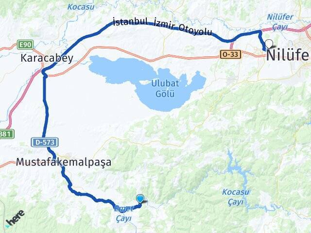 Kestelek Bursa Uludağ Üniversitesi Arası Kaç Km - Yol Tarifi
