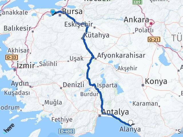 Akçalar Tophane Arası Kaç Km - Yol Tarifi