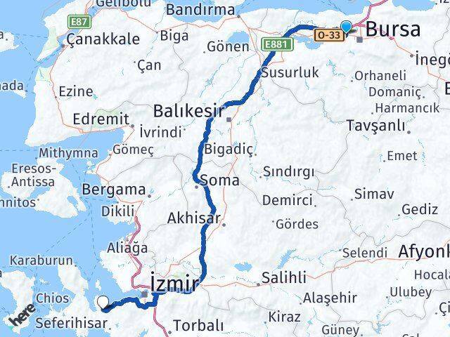Altınşehir Urla Arası Kaç Km - Yol Tarifi