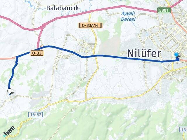 Ataevler Akçalar Arası Kaç Km - Yol Tarifi