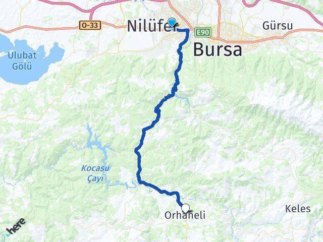 Ataevler Orhaneli Arası Kaç Km - Yol Tarifi