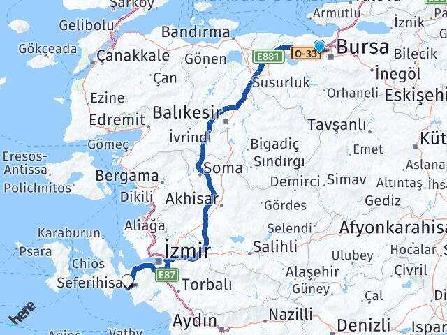 Ertuğrul Sığacık Arası Kaç Km - Yol Tarifi