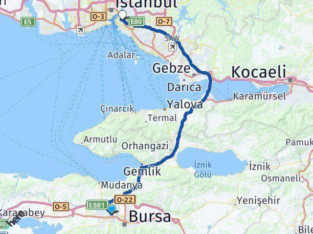 Esentepe Altunizade Arası Kaç Km - Yol Tarifi