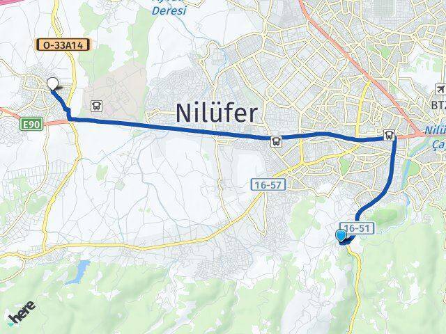 Gümüştepe Görükle Arası Kaç Km - Yol Tarifi