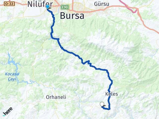 Üçevler Uzunöz Arası Kaç Km - Yol Tarifi