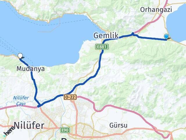 Akharem Budo Bursa Deniz Otobüsleri Arası Kaç Km - Yol Tarifi