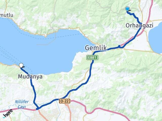 Hamzalı Budo Bursa Deniz Otobüsleri Arası Kaç Km - Yol Tarifi