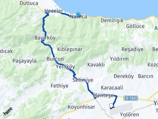 Narlıca Yenişehir Havalimanı Arası Kaç Km - Yol Tarifi