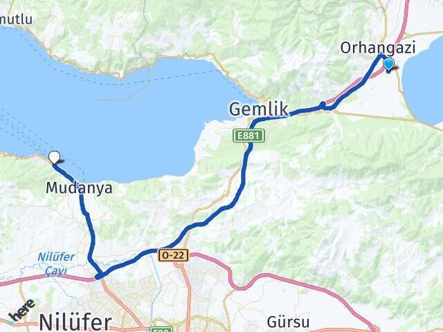Örnekköy Budo Bursa Deniz Otobüsleri Arası Kaç Km - Yol Tarifi