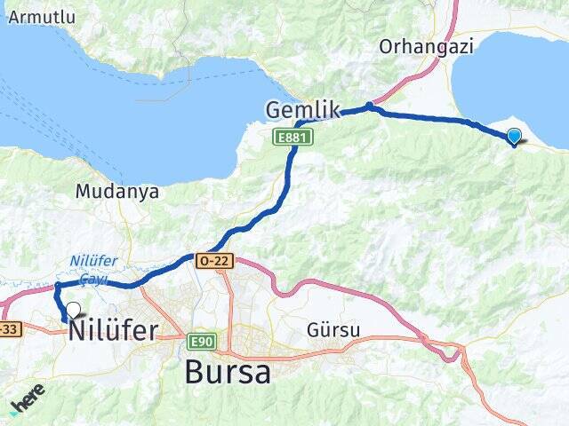 Sölöz Bursa Uludağ Üniversitesi Arası Kaç Km - Yol Tarifi