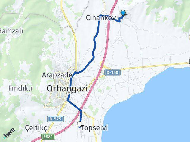 Yeniköy Örnekköy Arası Kaç Km - Yol Tarifi