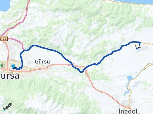 Atıcılar Yenişehir Havalimanı Arası Kaç Km - Yol Tarifi