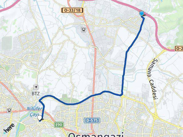 Demirtaş Barbaros Dikkaldırım Arası Kaç Km - Yol Tarifi