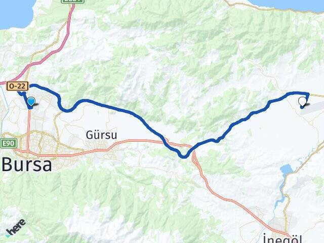 Demirtaş Dumlupınarosb Yenişehir Havalimanı Arası Kaç Km - Yol Tarifi