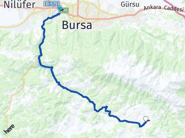 Dikkaldırım Keles Arası Kaç Km - Yol Tarifi