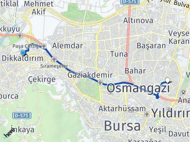 Dikkaldırım Namık Kemal Arası Kaç Km - Yol Tarifi