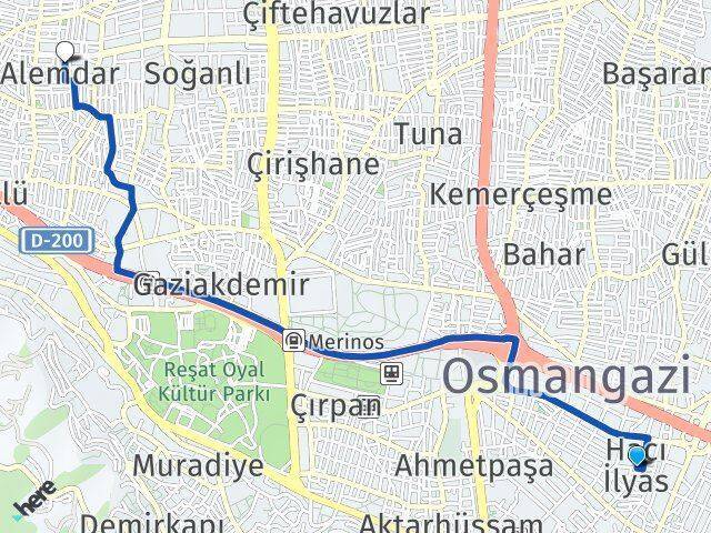 Hacı İlyas Alemdar Arası Kaç Km - Yol Tarifi