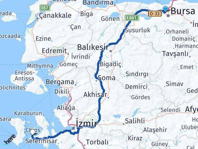 Hamitler Çeşme Arası Kaç Km - Yol Tarifi