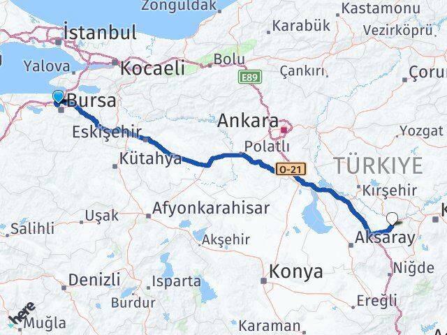 Hamitler Nevşehir Arası Kaç Km - Yol Tarifi