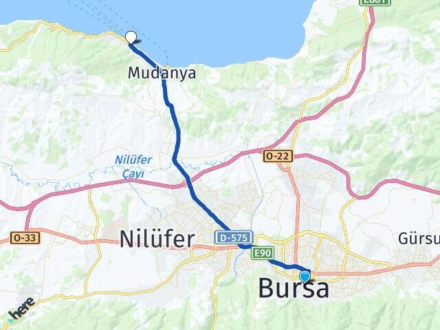 Kayıhan Budo Bursa Deniz Otobüsleri Arası Kaç Km - Yol Tarifi