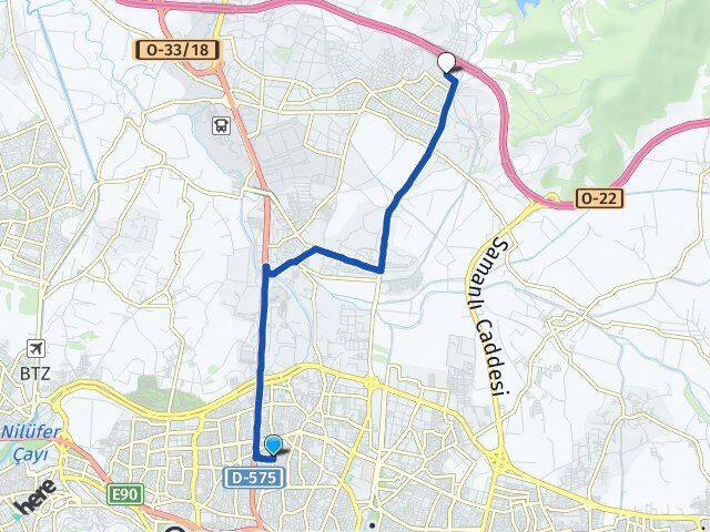 Yeşilova Demirtaş Barbaros Arası Kaç Km - Yol Tarifi