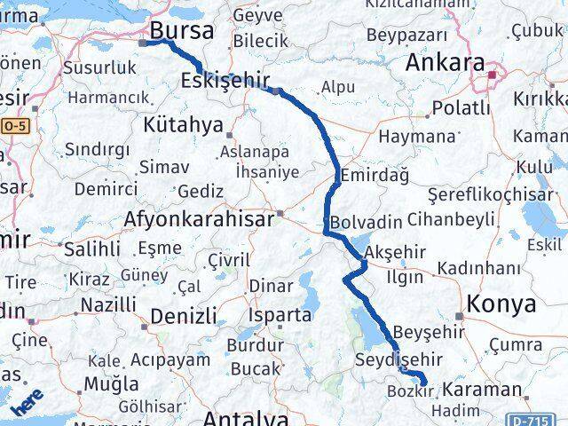Bursa Yalıhüyük Arası Kaç Km - Yol Tarifi