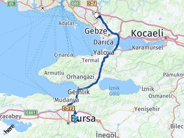 Arabayatağı Sabiha Gökçen Havalimanı Arası Kaç Km - Yol Tarifi