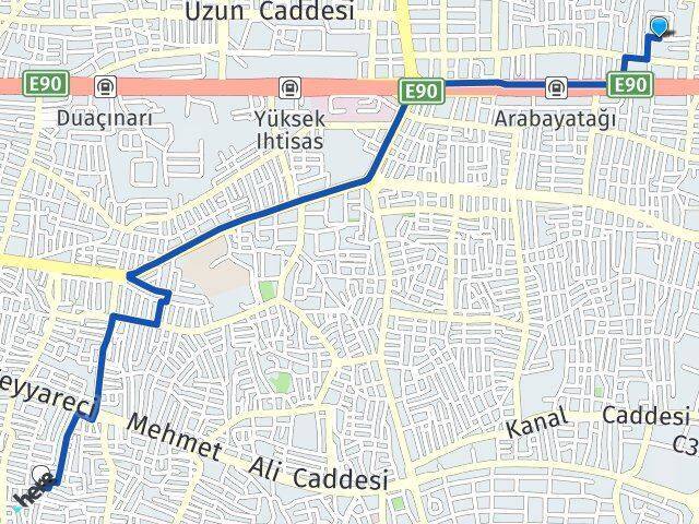 Arabayatağı Yeşilyayla Arası Kaç Km - Yol Tarifi