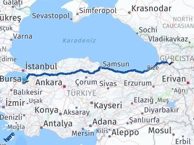 Maltepe Posof Arası Kaç Km - Yol Tarifi