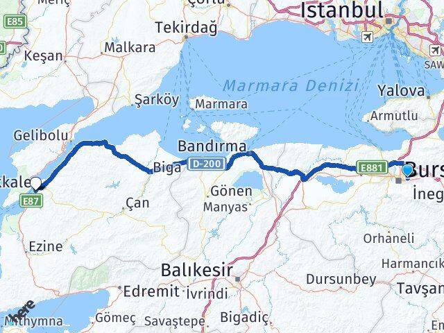 Mevlana Barbaros Arası Kaç Km - Yol Tarifi