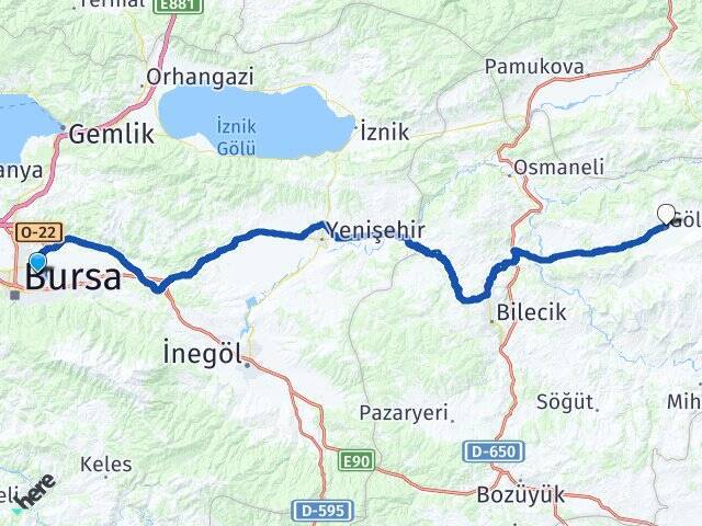 Millet Gölpazarı Arası Kaç Km - Yol Tarifi