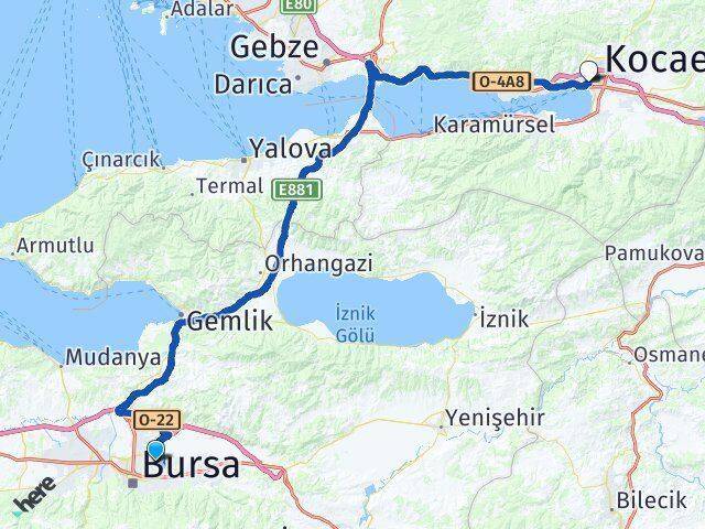 Millet İzmit Arası Kaç Km - Yol Tarifi