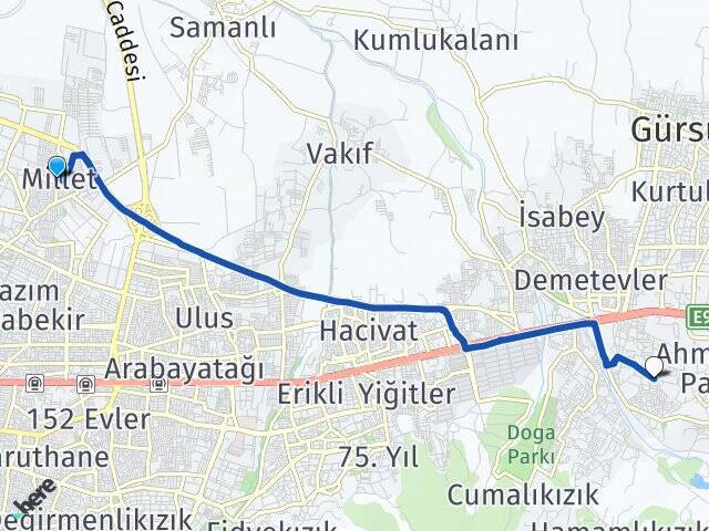 Millet Karapınar Arası Kaç Km - Yol Tarifi