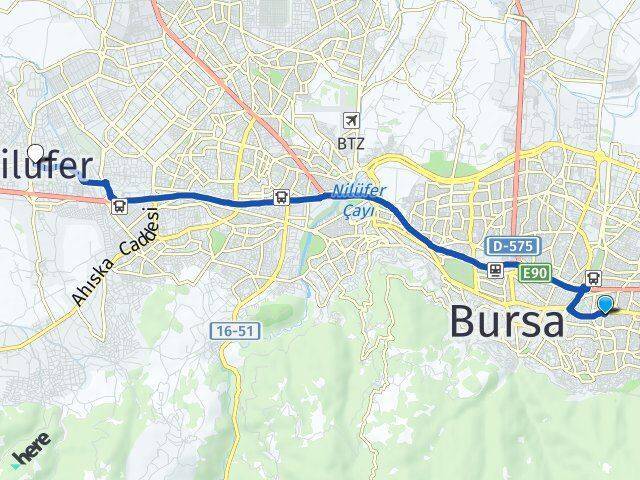 Sinandede Nilüfer Arası Kaç Km - Yol Tarifi