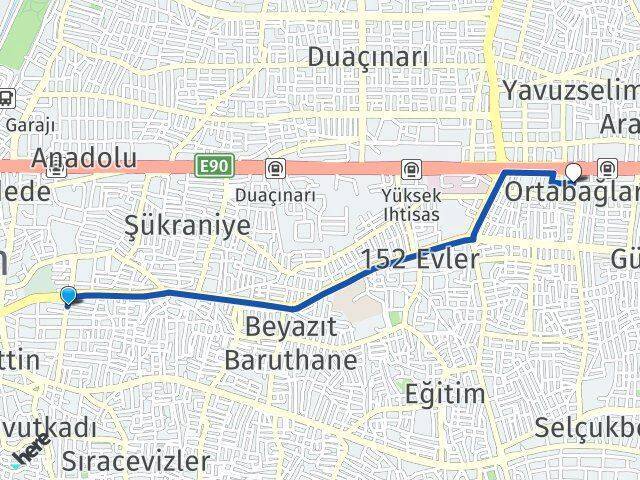 Sinandede Yıldırım Arası Kaç Km - Yol Tarifi