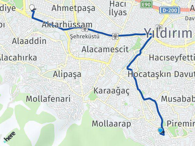 Teferrüç Altıparmak Arası Kaç Km - Yol Tarifi